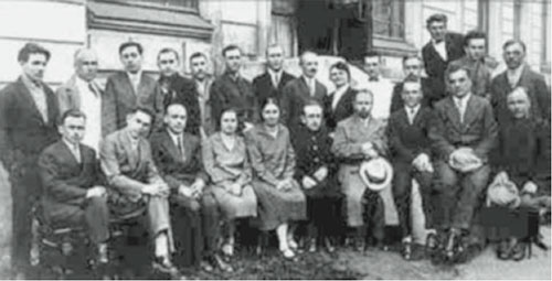 A photo of the psychologists working at the Institute of Psychology, Moscow, in the late 1920
